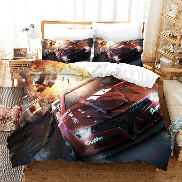 Need For Speed Duvet Cover Quilt Cover Pillowcase Bedding Set Bed Linen Home Bedroom Decor