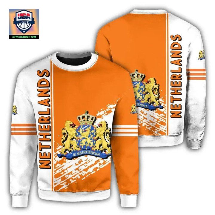Netherlands Coat Of Arms Sweater Quarter Style J7