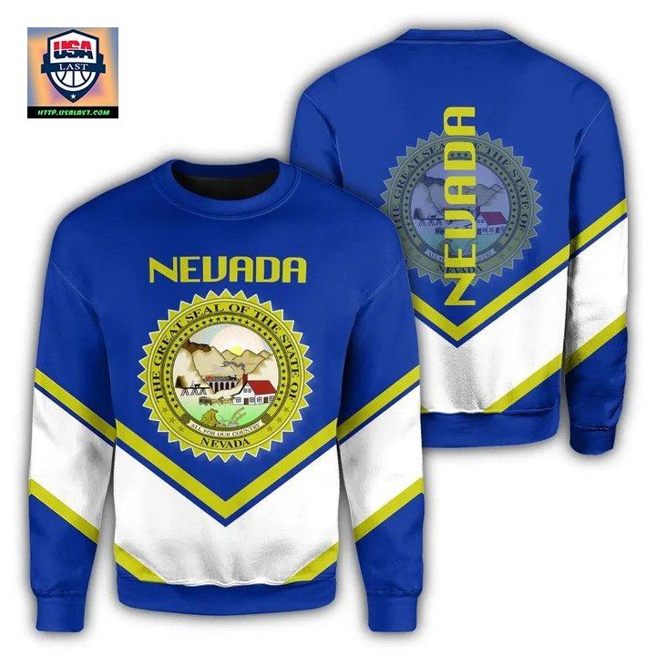 Nevada Coat Of Arms Sweater Lucian Style J5W