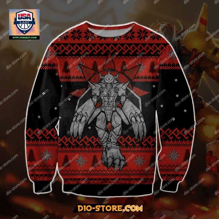 New Digimon Wargreymon Christmas Sweater
