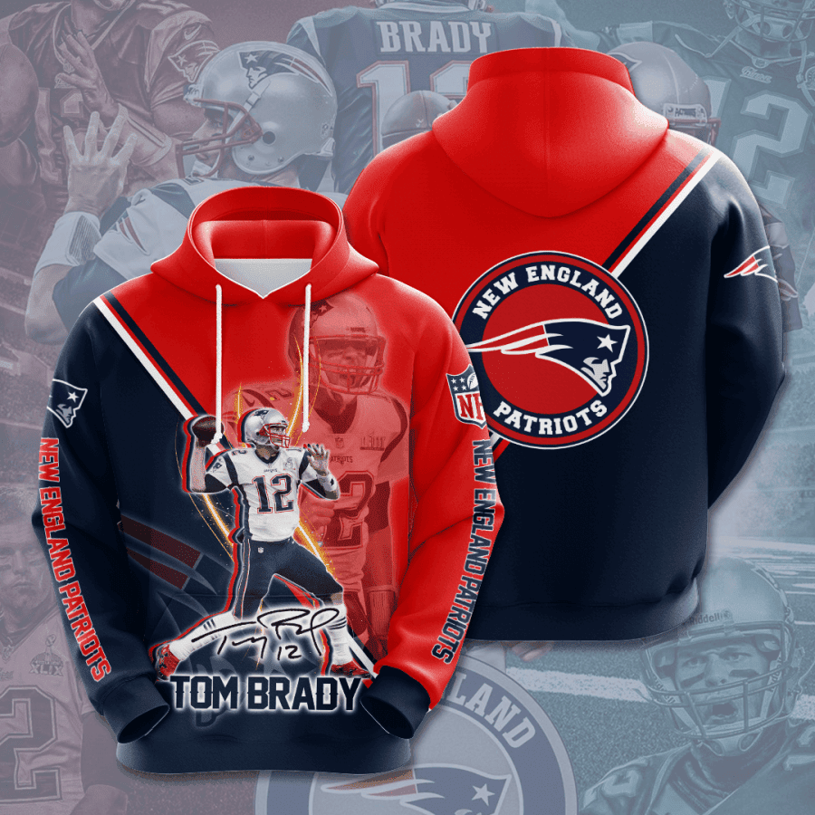 New England Patriots 3D All Over Print Hoodie & Zip Hoodie
