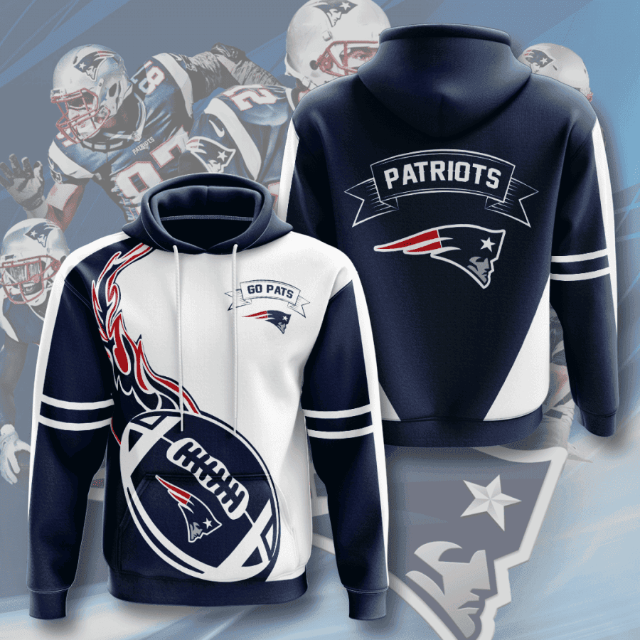 New England Patriots 3D All Over Print Hoodie & Zip Hoodie