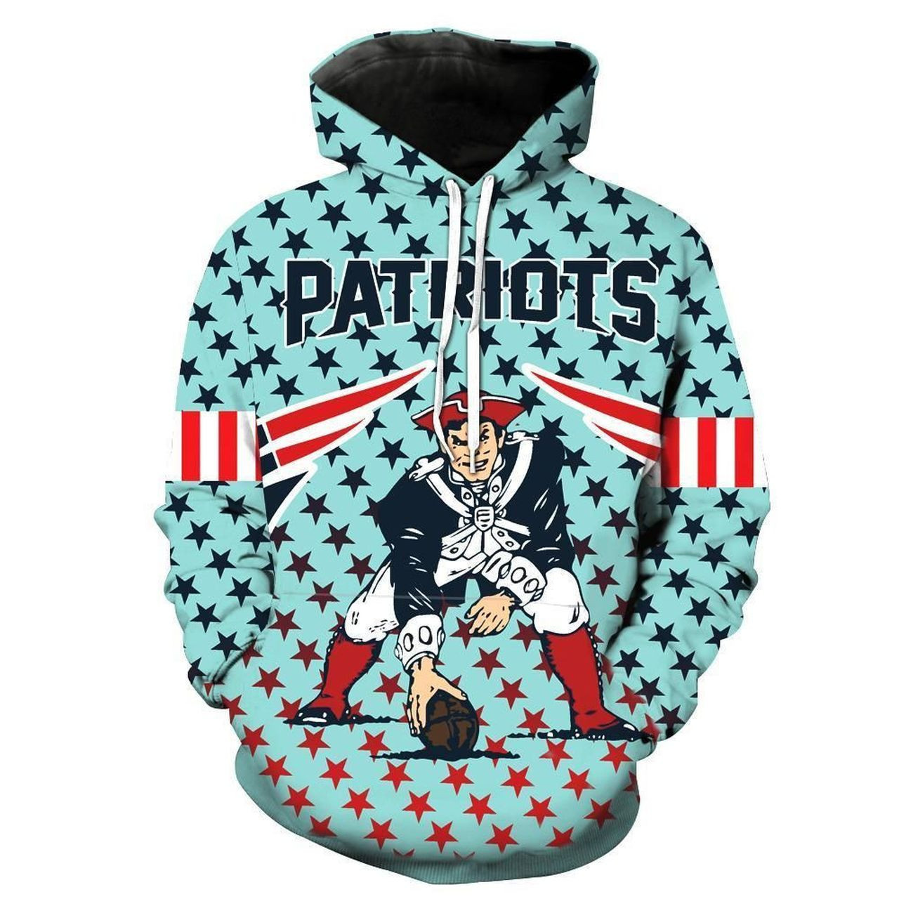 New England Patriots 3D All Over Print Hoodie & Zip Hoodie