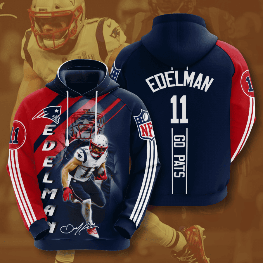 New England Patriots 3D All Over Print Hoodie & Zip Hoodie