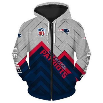 New England Patriots 3D All Over Print Hoodie & Zip Hoodie