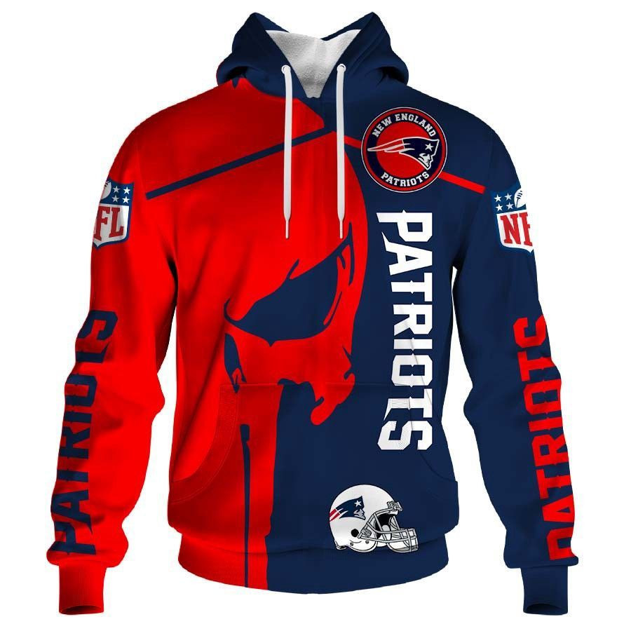 New England Patriots 3D All Over Print Hoodie & Zip Hoodie