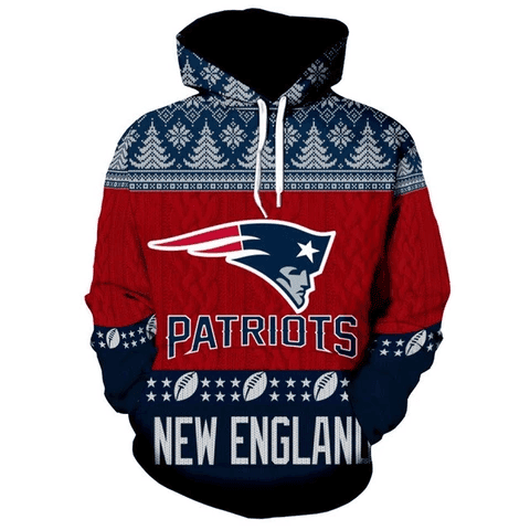 New England Patriots 3D All Over Print Hoodie & Zip Hoodie