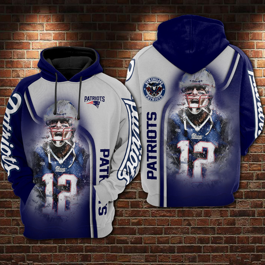 New England Patriots 3D All Over Print Hoodie & Zip Hoodie