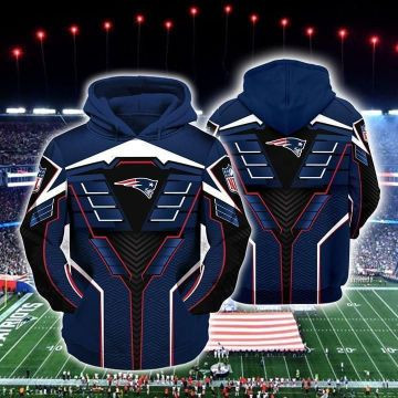New England Patriots 3D All Over Print Hoodie & Zip Hoodie