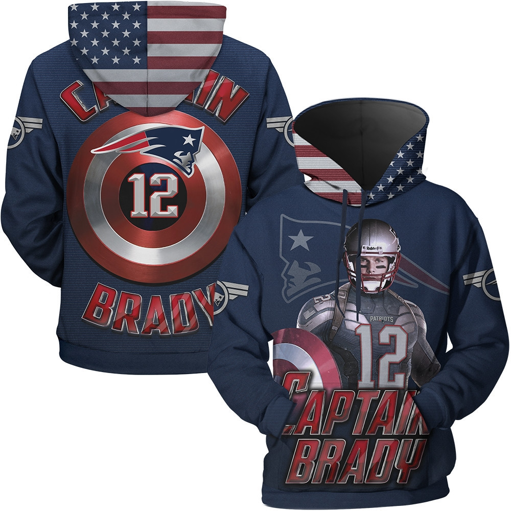 New England Patriots 3D All Over Print Hoodie & Zip Hoodie