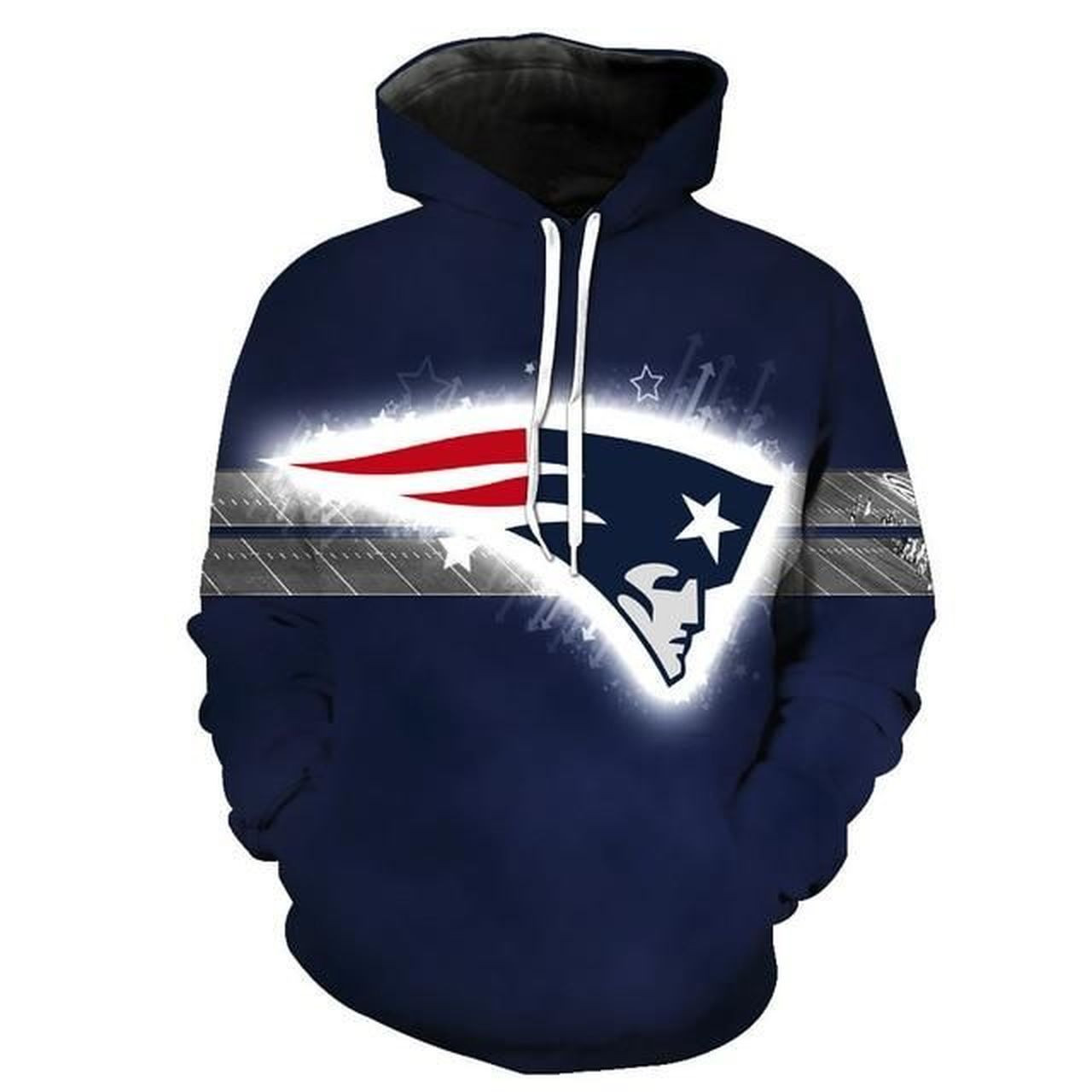New England Patriots 3D All Over Print Hoodie & Zip Hoodie
