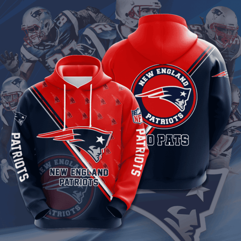 New England Patriots 3D All Over Print Hoodie & Zip Hoodie
