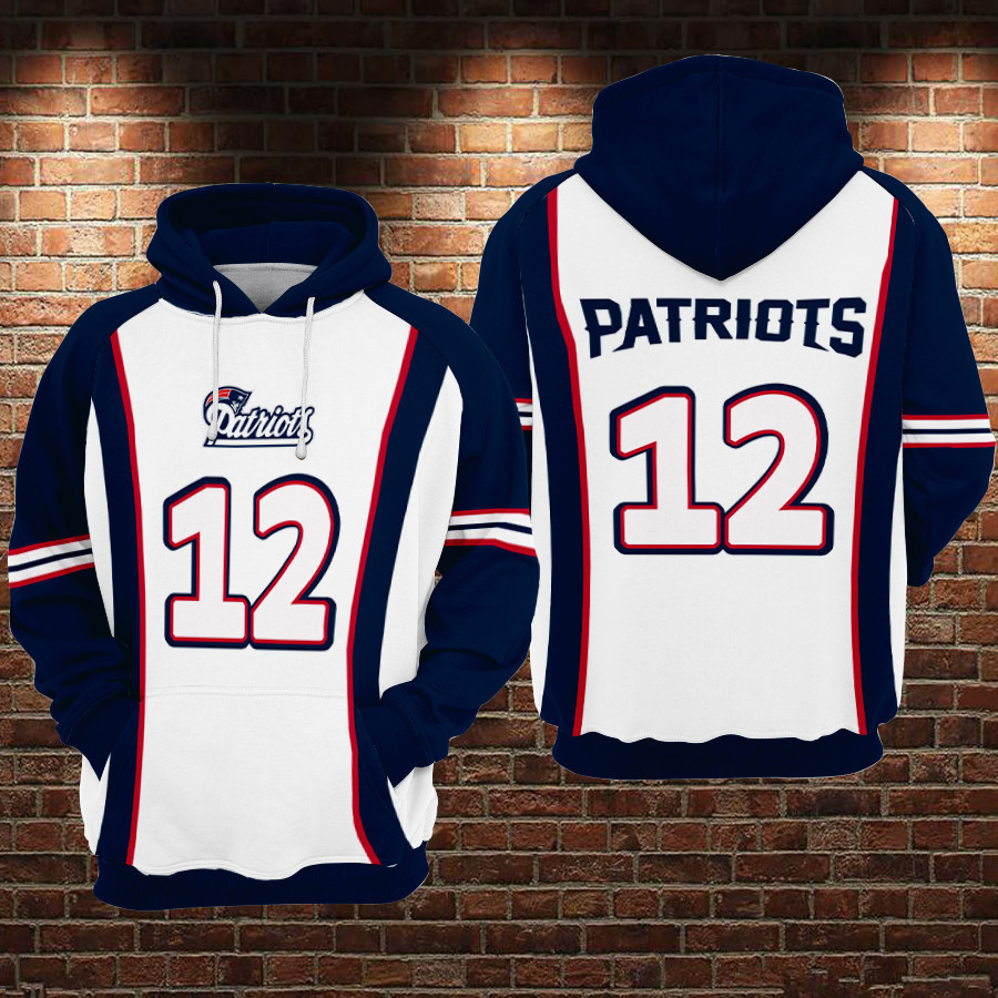 New England Patriots 3D All Over Print Hoodie & Zip Hoodie