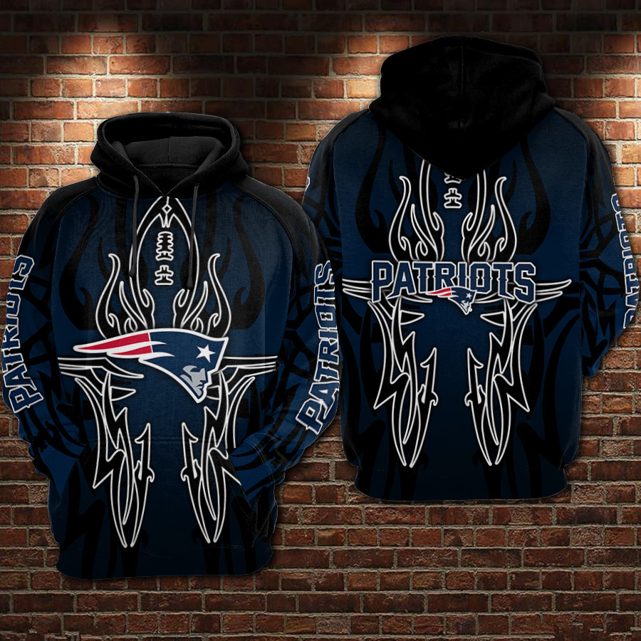 New England Patriots 3D All Over Print Hoodie & Zip Hoodie