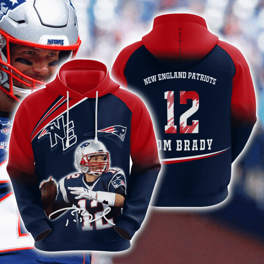 New England Patriots 3D All Over Print Hoodie & Zip Hoodie