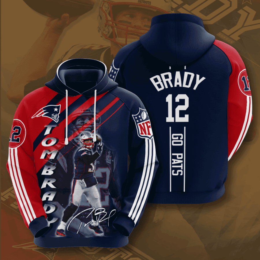 New England Patriots 3D All Over Print Hoodie & Zip Hoodie