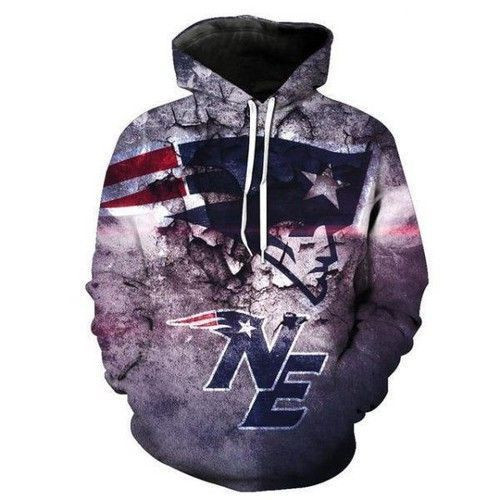 New England Patriots 3D All Over Print Hoodie & Zip Hoodie