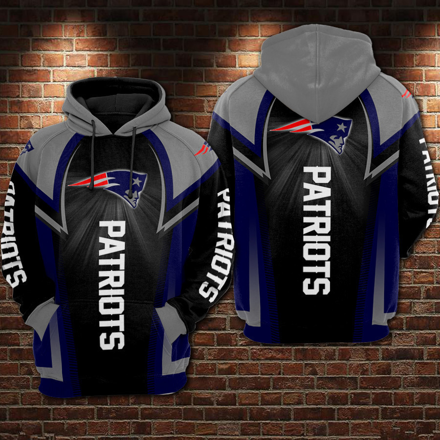 New England Patriots 3D All Over Print Hoodie & Zip Hoodie