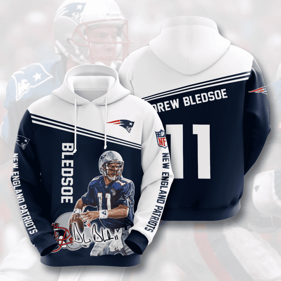 New England Patriots 3D All Over Print Hoodie & Zip Hoodie