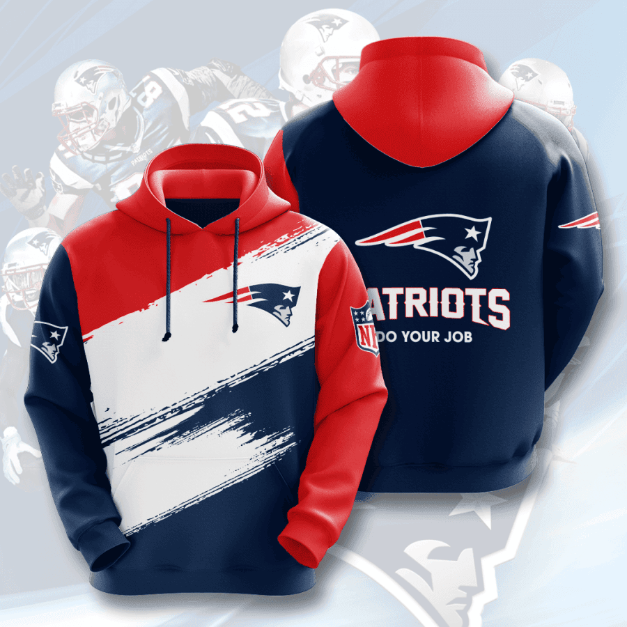 New England Patriots 3D All Over Print Hoodie & Zip Hoodie