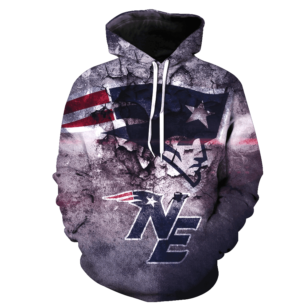 New England Patriots 3D All Over Print Hoodie & Zip Hoodie