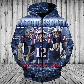 New England Patriots 3D All Over Print Hoodie & Zip Hoodie
