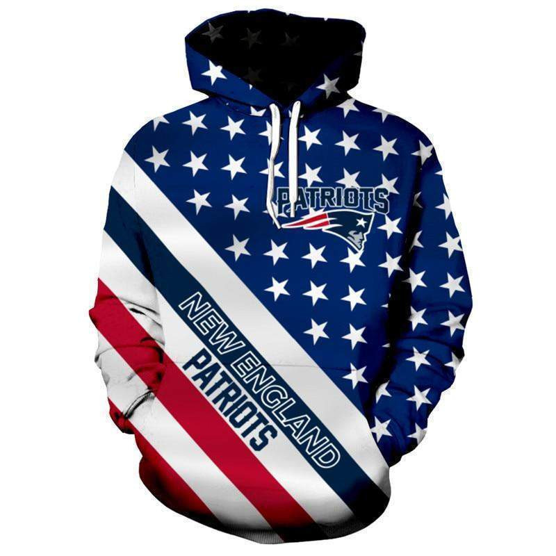 New England Patriots 3D All Over Print Hoodie & Zip Hoodie