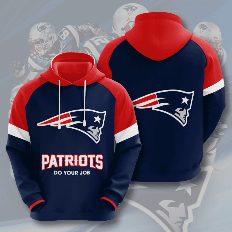 New England Patriots 3D All Over Print Hoodie & Zip Hoodie