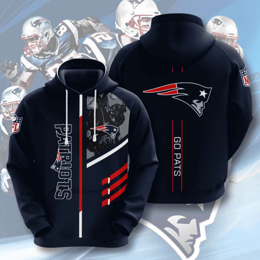 New England Patriots 3D All Over Print Hoodie & Zip Hoodie