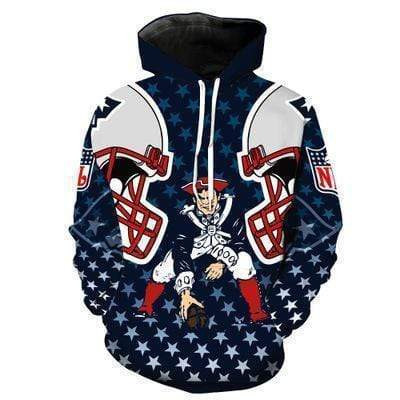 New England Patriots 3D All Over Print Hoodie & Zip Hoodie