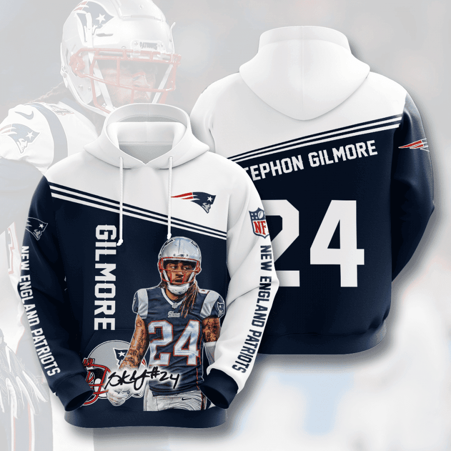 New England Patriots 3D All Over Print Hoodie & Zip Hoodie