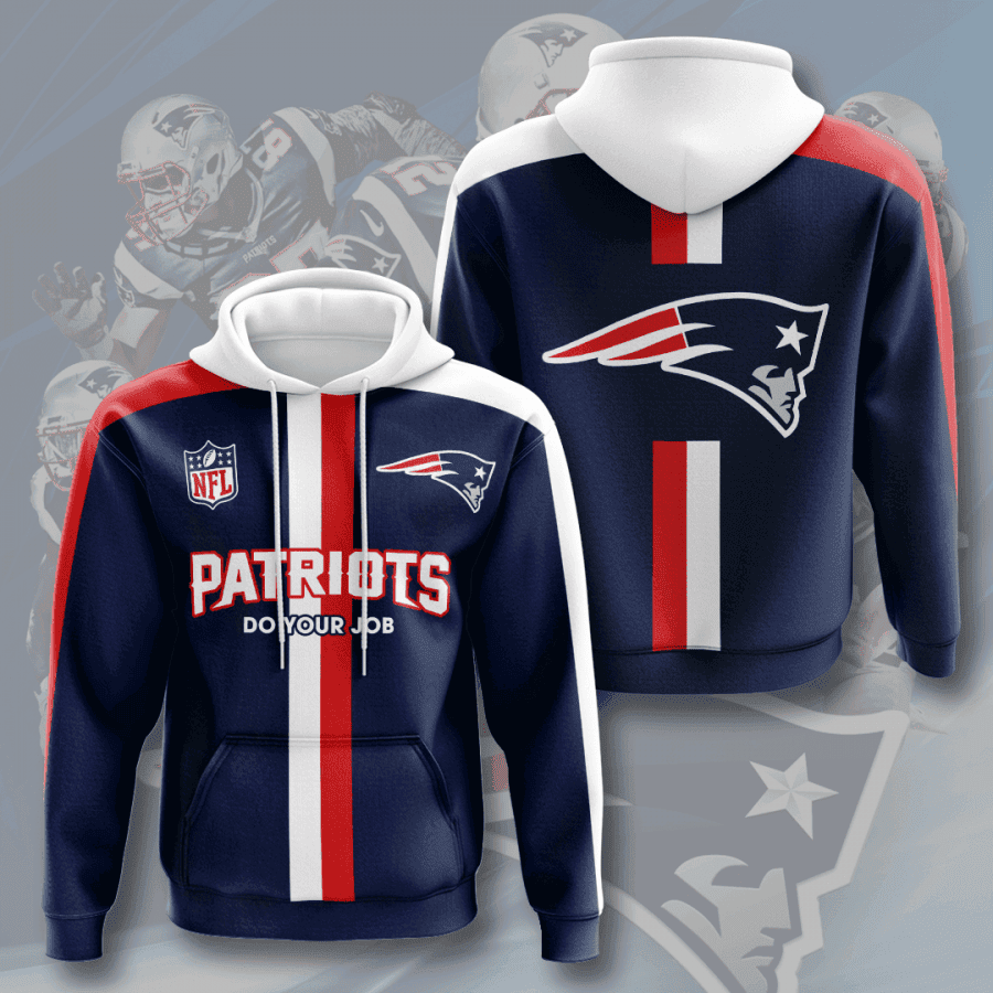 New England Patriots 3D All Over Print Hoodie & Zip Hoodie