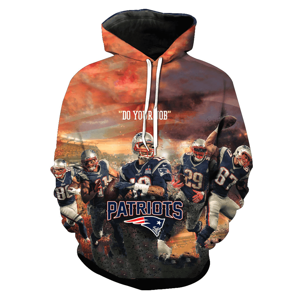New England Patriots 3D All Over Print Hoodie & Zip Hoodie