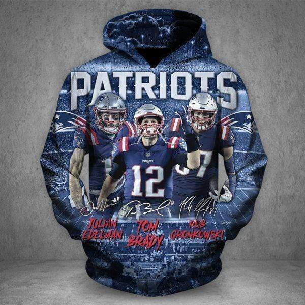 New England Patriots 3D All Over Print Hoodie & Zip Hoodie