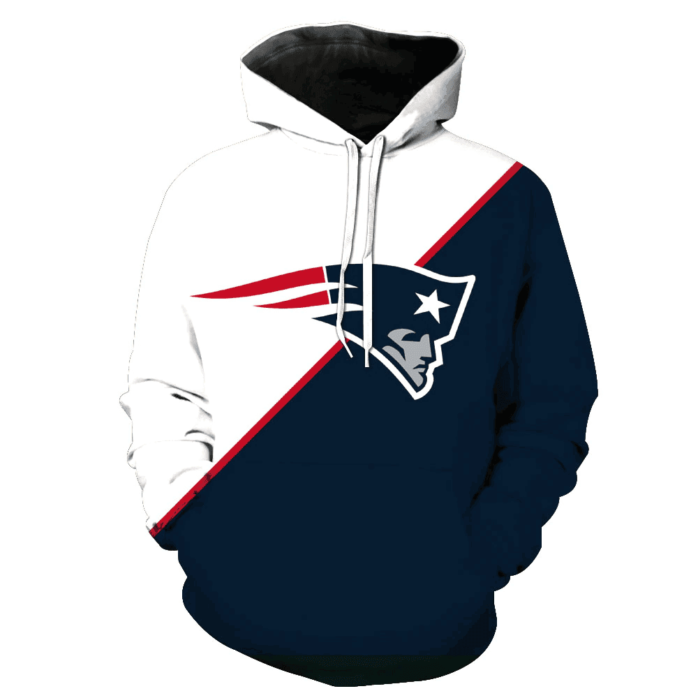New England Patriots 3D All Over Print Hoodie & Zip Hoodie