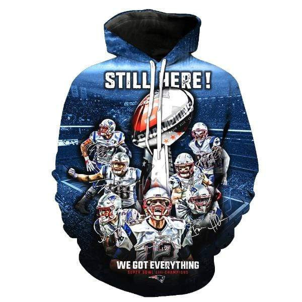 New England Patriots 3D All Over Print Hoodie & Zip Hoodie