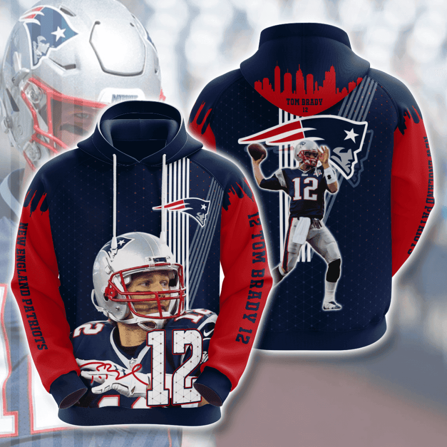 New England Patriots 3D All Over Print Hoodie & Zip Hoodie
