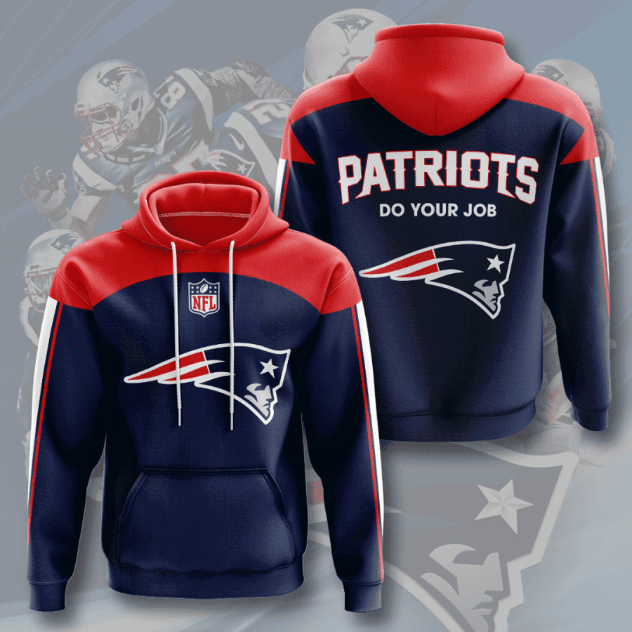 New England Patriots 3D All Over Print Hoodie & Zip Hoodie