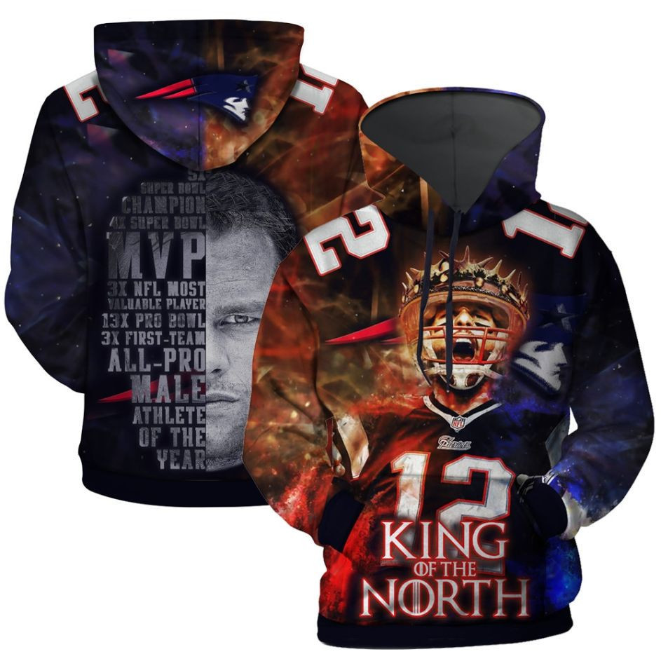 New England Patriots 3D All Over Print Hoodie & Zip Hoodie