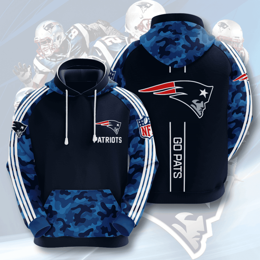New England Patriots 3D All Over Print Hoodie & Zip Hoodie