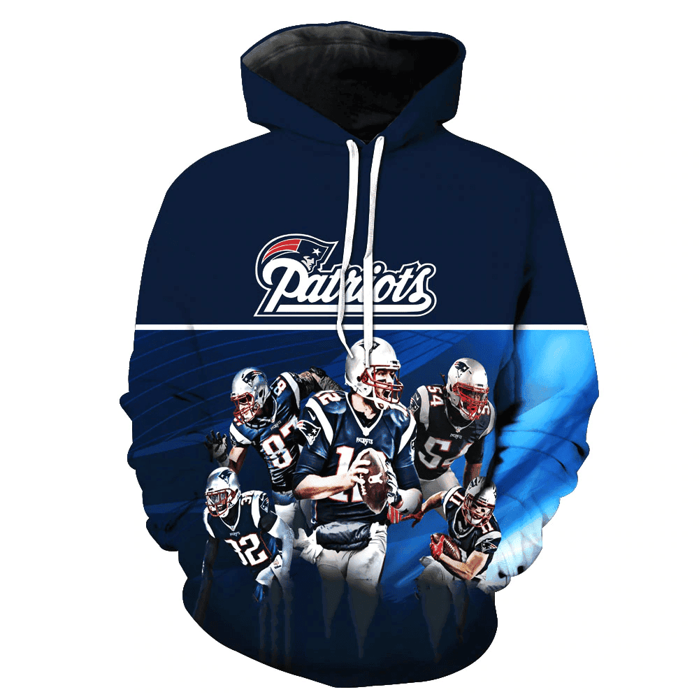 New England Patriots 3D All Over Print Hoodie & Zip Hoodie