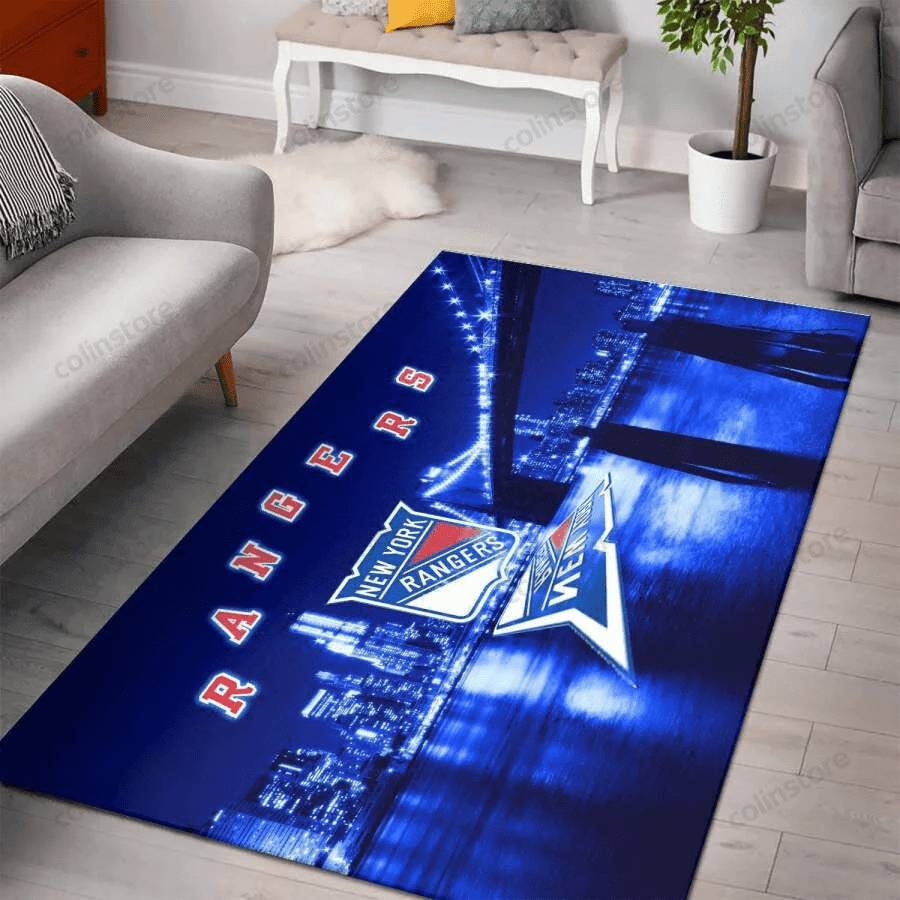 New England Patriots Arealiving Logo Carpet Rectangle Area Rug – Full Print Carpet For Living Room & Bedroom Home Decor