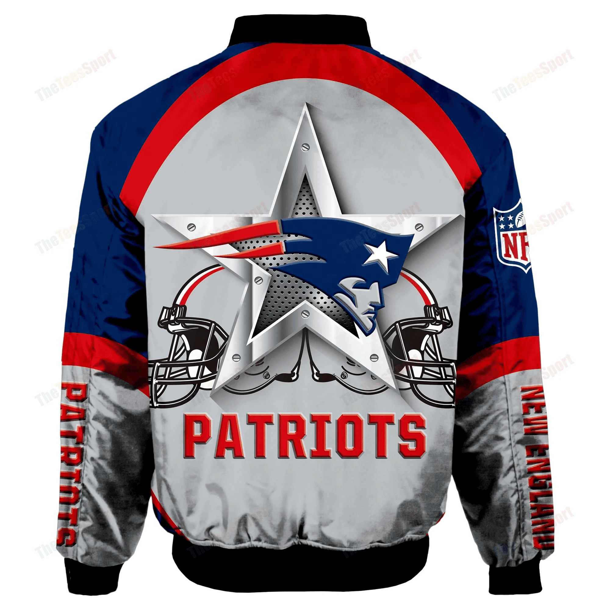 New England Patriots Bomber Jacket | NFL Team Jacket for Men & Women | Football Fan Gift