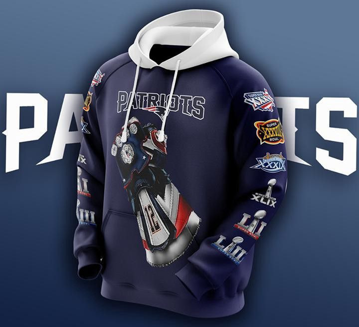 New England Patriots Infinity Gauntlet Tom Brady 12 3D All Over Print Hoodie & Zip Hoodie