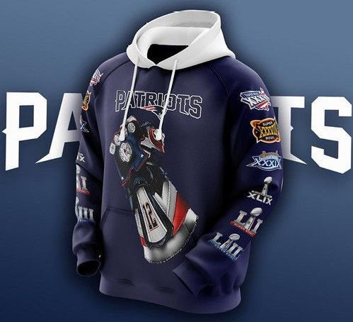 New England Patriots Infinity Gauntlet Tom Brady 12 3D All Over Print Hoodie & Zip Hoodie