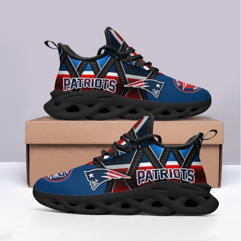 New England Patriots Max Soul Shoes Sneakers for Men And Women – NFL Football Fan Shoes, Team Sneakers