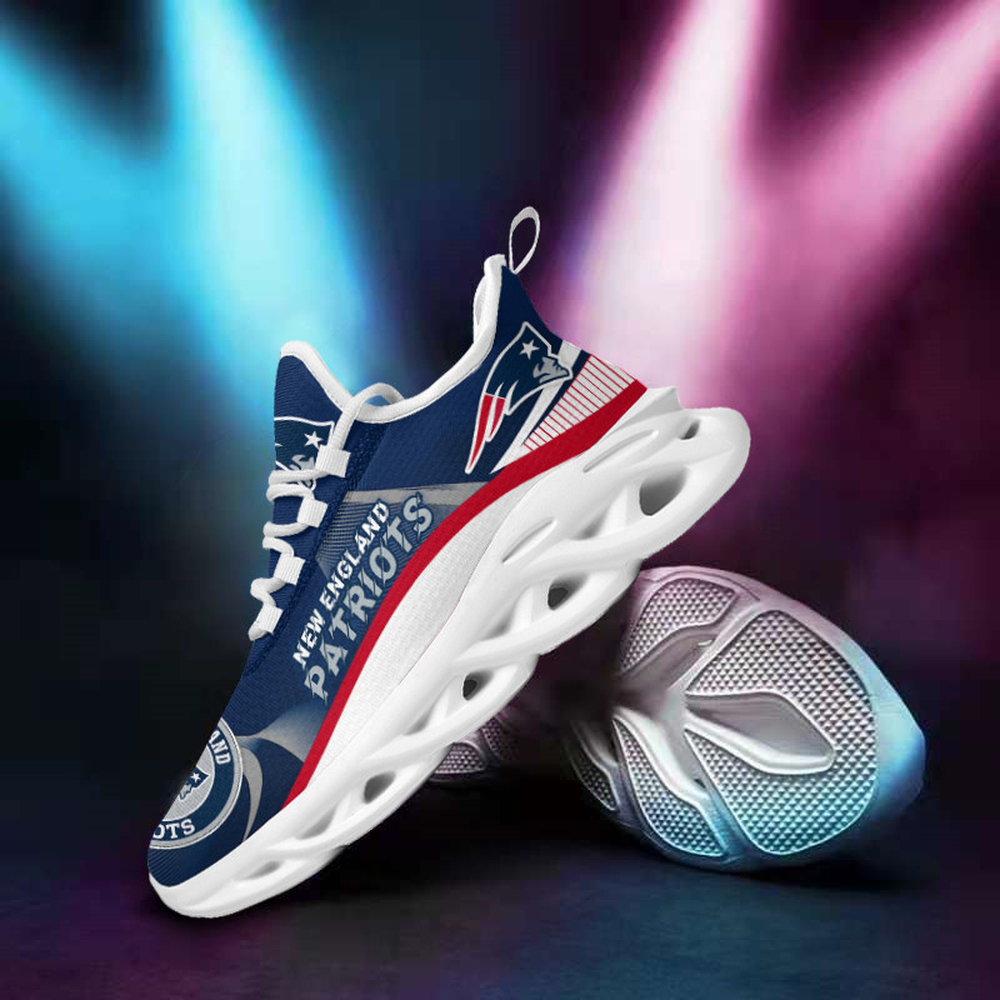 New England Patriots Max Soul Shoes Sneakers for Men And Women – NFL Football Fan Shoes, Team Sneakers