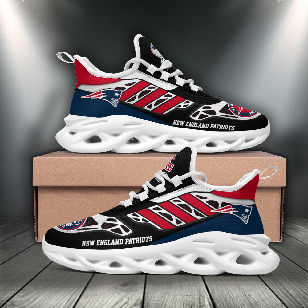 New England Patriots Max Soul Shoes Sneakers for Men And Women – NFL Football Fan Shoes, Team Sneakers