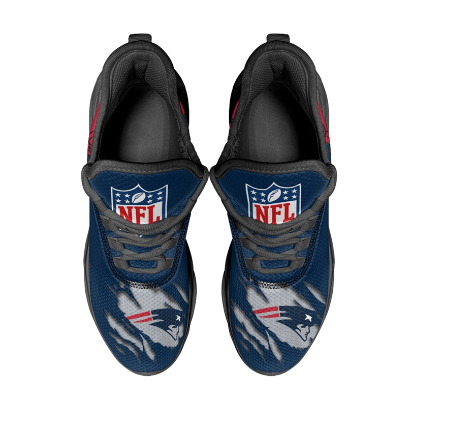 New England Patriots Max Soul Shoes Sneakers for Men And Women – NFL Football Fan Shoes, Team Sneakers - Image 4