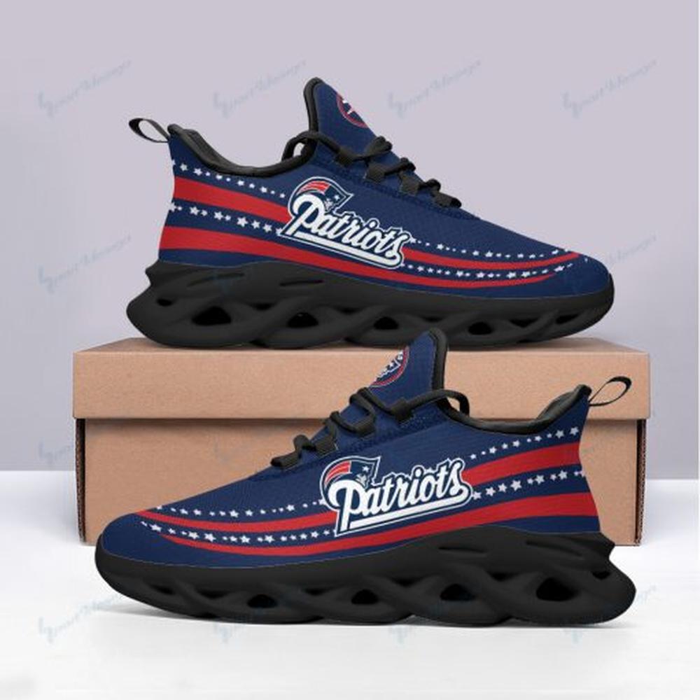 New England Patriots Max Soul Shoes Sneakers for Men And Women – NFL Football Fan Shoes, Team Sneakers - Image 3